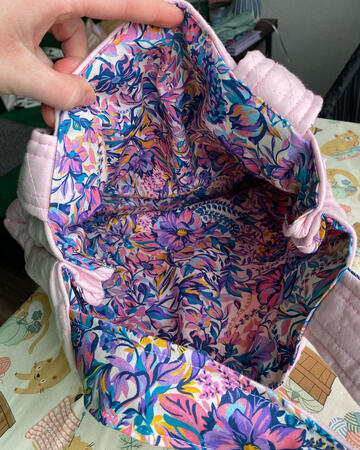 Quilted Grocery Tote (interior)